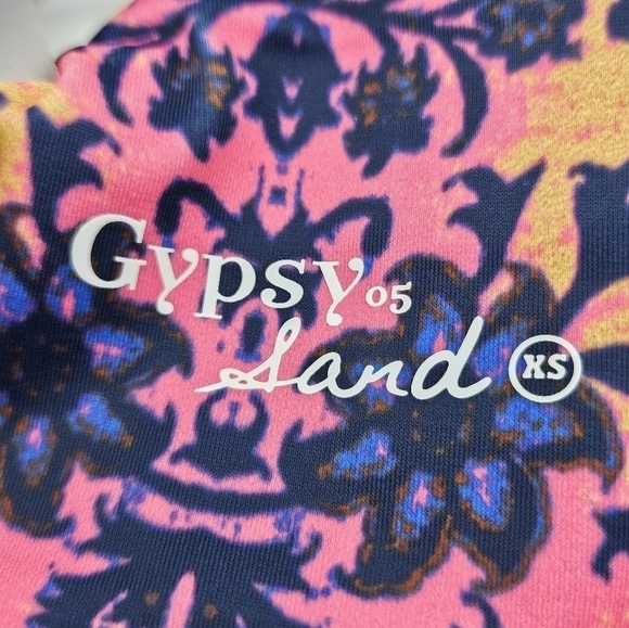 NWT Gypsy 05 swim Mosaic print bikini top only size xs - Picture 3 of 11